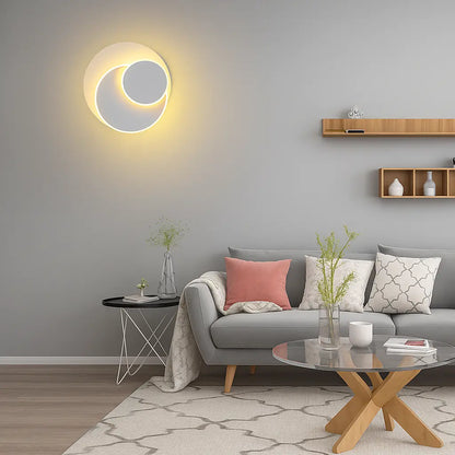 Applique murale LED design moderne rotative 350° - Eclipse 3 en 1