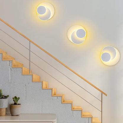 Applique murale LED design moderne rotative 350° - Eclipse 3 en 1