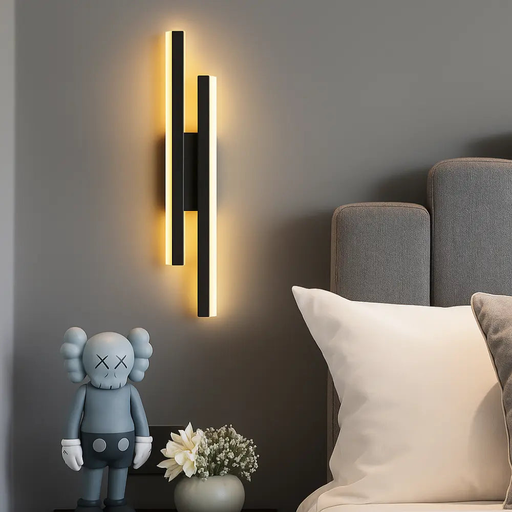 Applique murale LED design – Noir ou Doré – Éclairage moderne & élégant