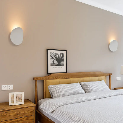 Applique murale LED ronde design – Lampe d’ambiance moderne pour chambre, salon ou escalier
