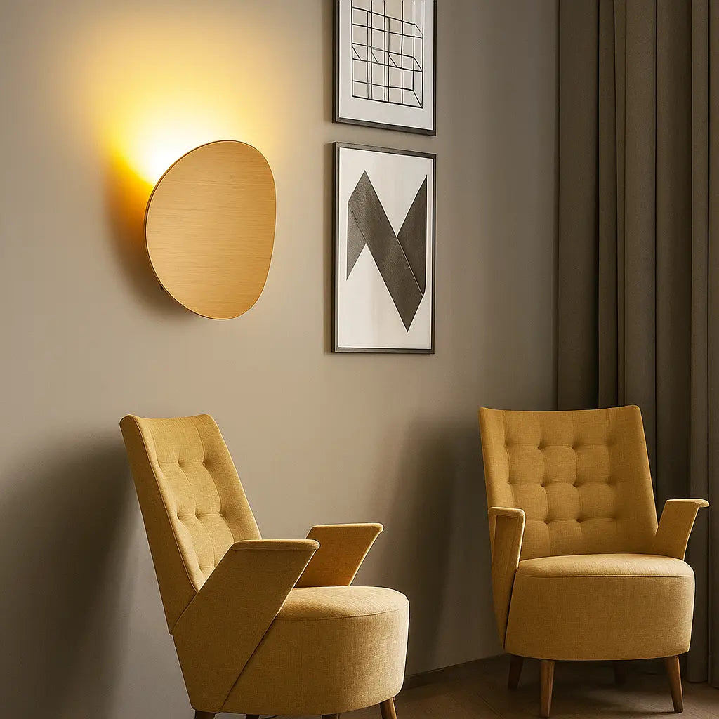 Applique murale LED ronde design – Lampe d’ambiance moderne pour chambre, salon ou escalier