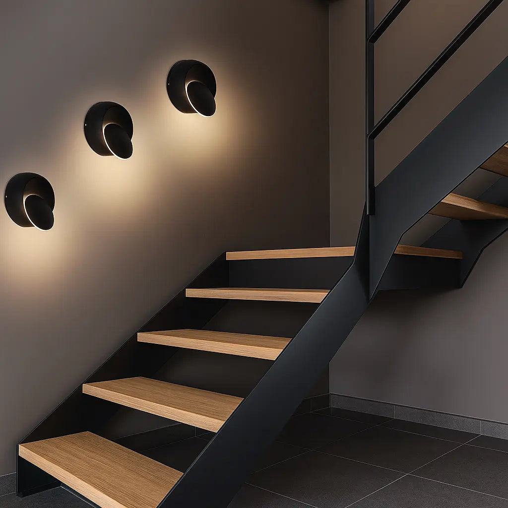 Applique murale LED rotative 360° – Design moderne en aluminium