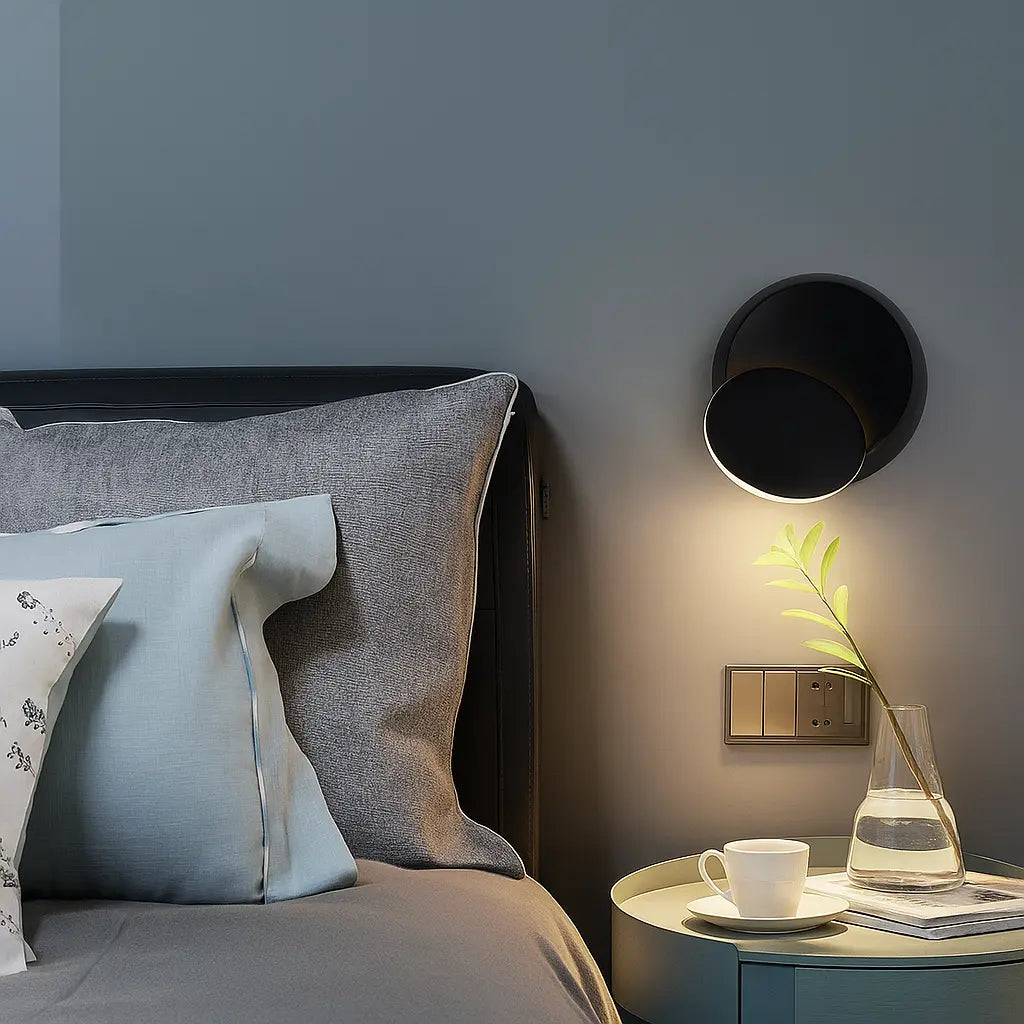 Applique murale LED rotative 360° – Design moderne en aluminium