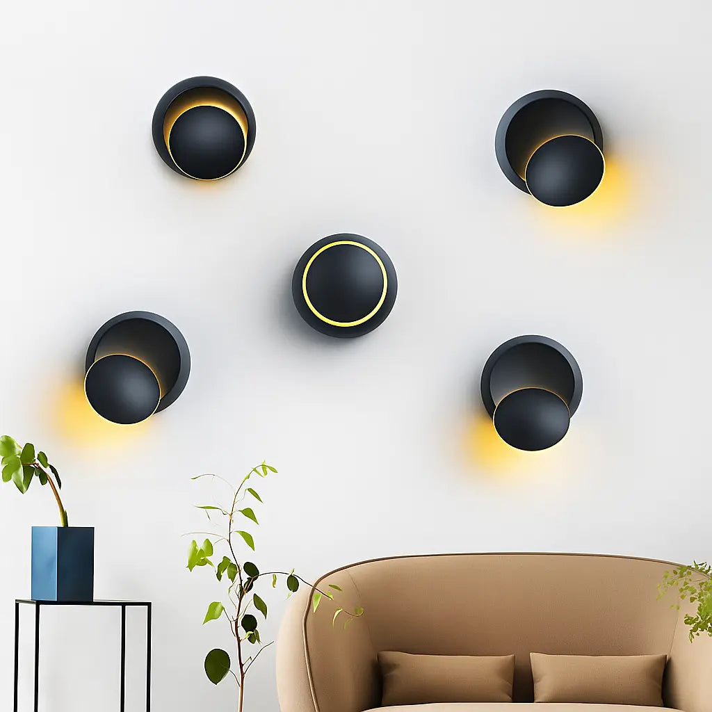 Applique murale LED rotative 360° – Design moderne en aluminium
