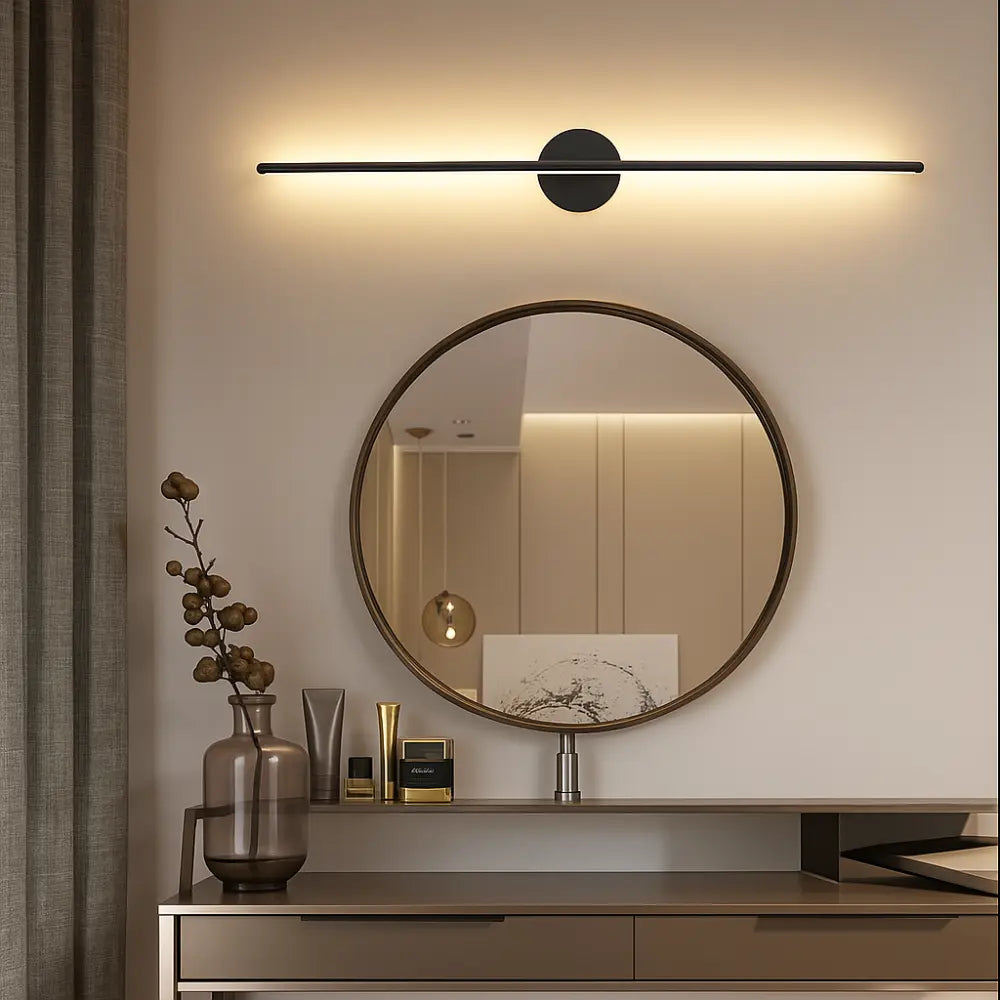 Applique murale LED verticale – Design moderne en noir mat