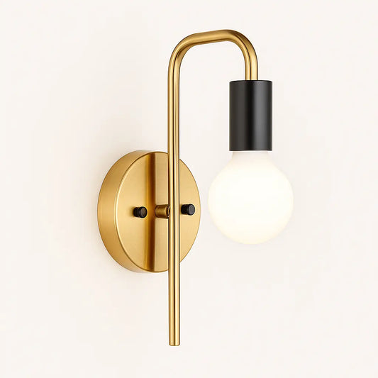 Applique Murale Métal Minimaliste – Miroir, Couloir ou Chambre – E27 Ampoule LED/Edison