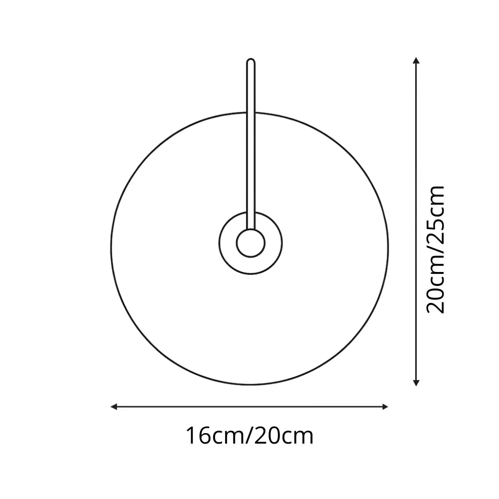 Applique murale LED ronde en marbre naturel – Design minimaliste