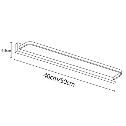 Applique murale LED pour miroir – Noir ou métal, design moderne salle de bain