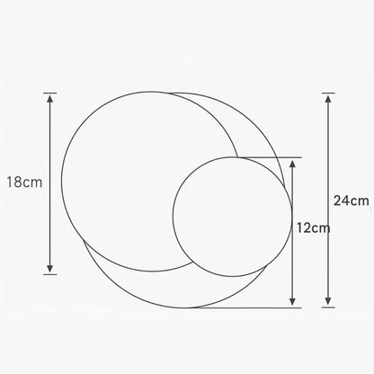 Applique murale LED design moderne rotative 350° - Eclipse 3 en 1