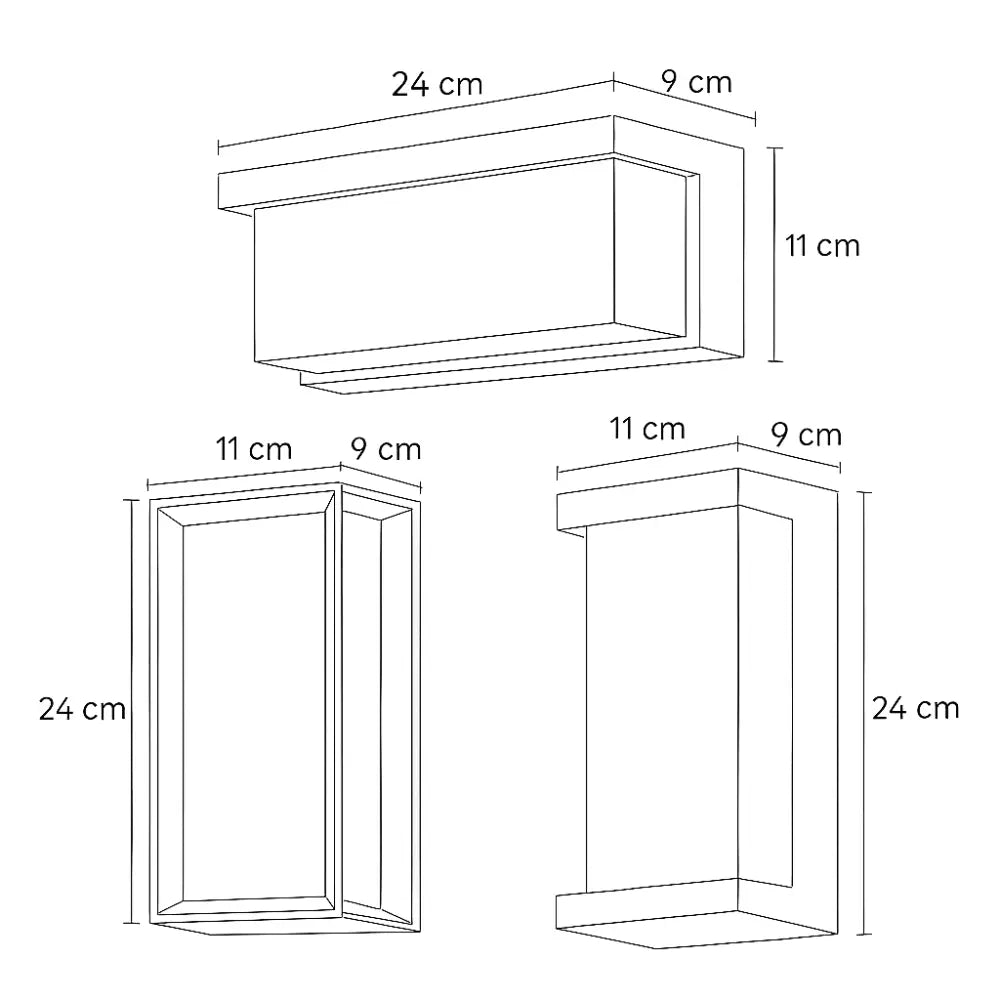 Applique murale extérieure moderne – Éclairage LED étanche pour façade, jardin ou terrasse
