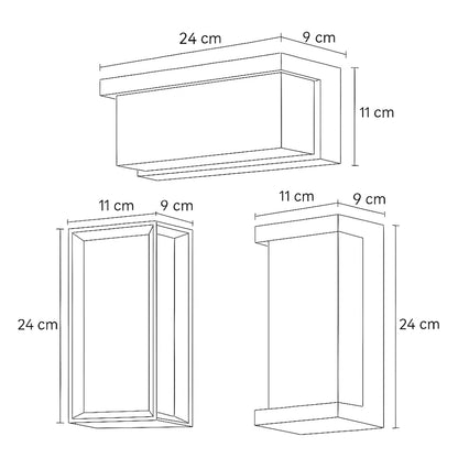 Applique murale extérieure moderne – Éclairage LED étanche pour façade, jardin ou terrasse