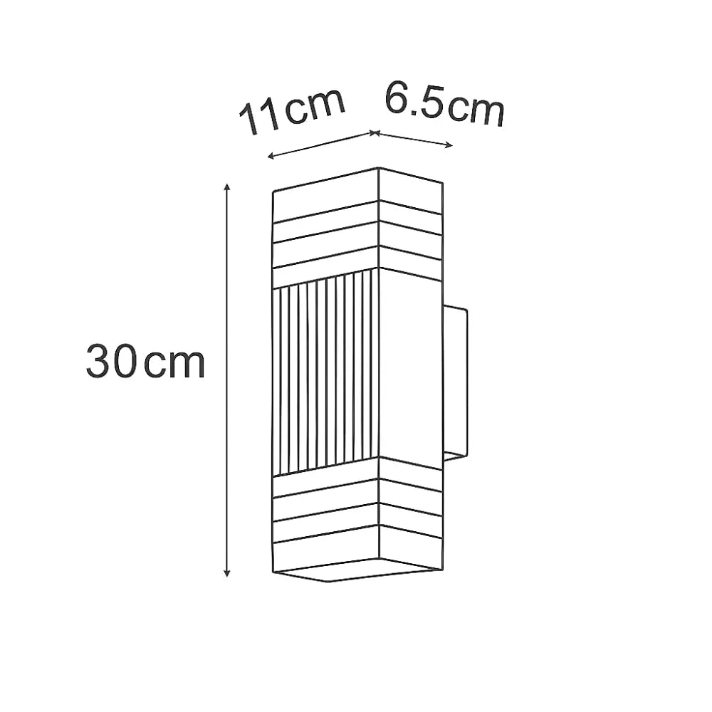 Applique murale extérieure LED étanche – Design moderne, éclairage façade ou jardin