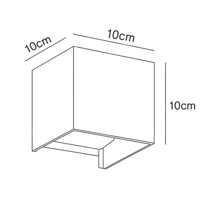 Applique murale extérieure LED design noir – Étanche IP65 lumière haut bas