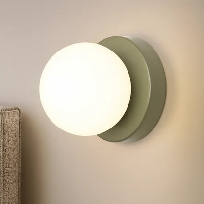 Applique murale LED en verre opale – Style scandinave et chaleureux