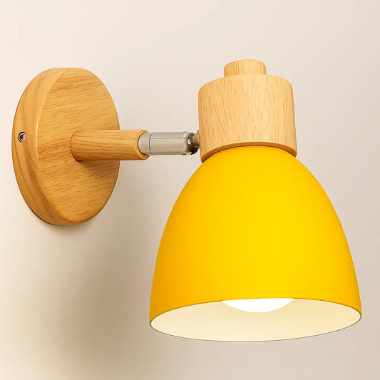Applique murale moderne en bois et métal – Style nordique pour décoration intérieure