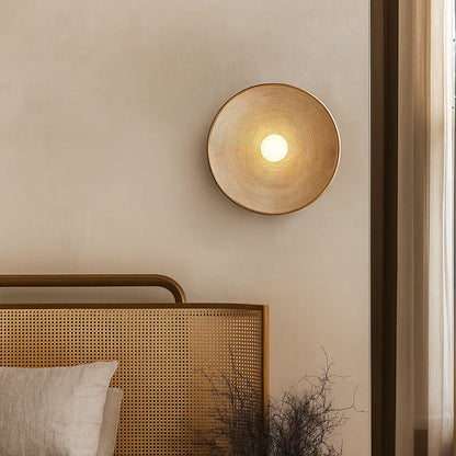 Applique murale japonaise en résine ondulée – Lampe murale décorative style wabi-sabi