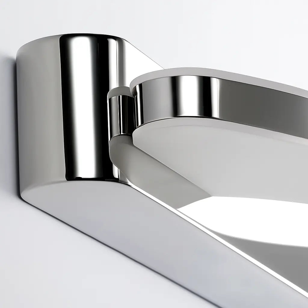 Applique murale salle de bain LED design chrome – Éclairage moderne et élégant