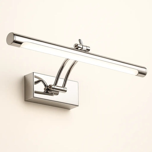 Applique murale salle de bain LED rectangulaire – finition chromée, or, noir