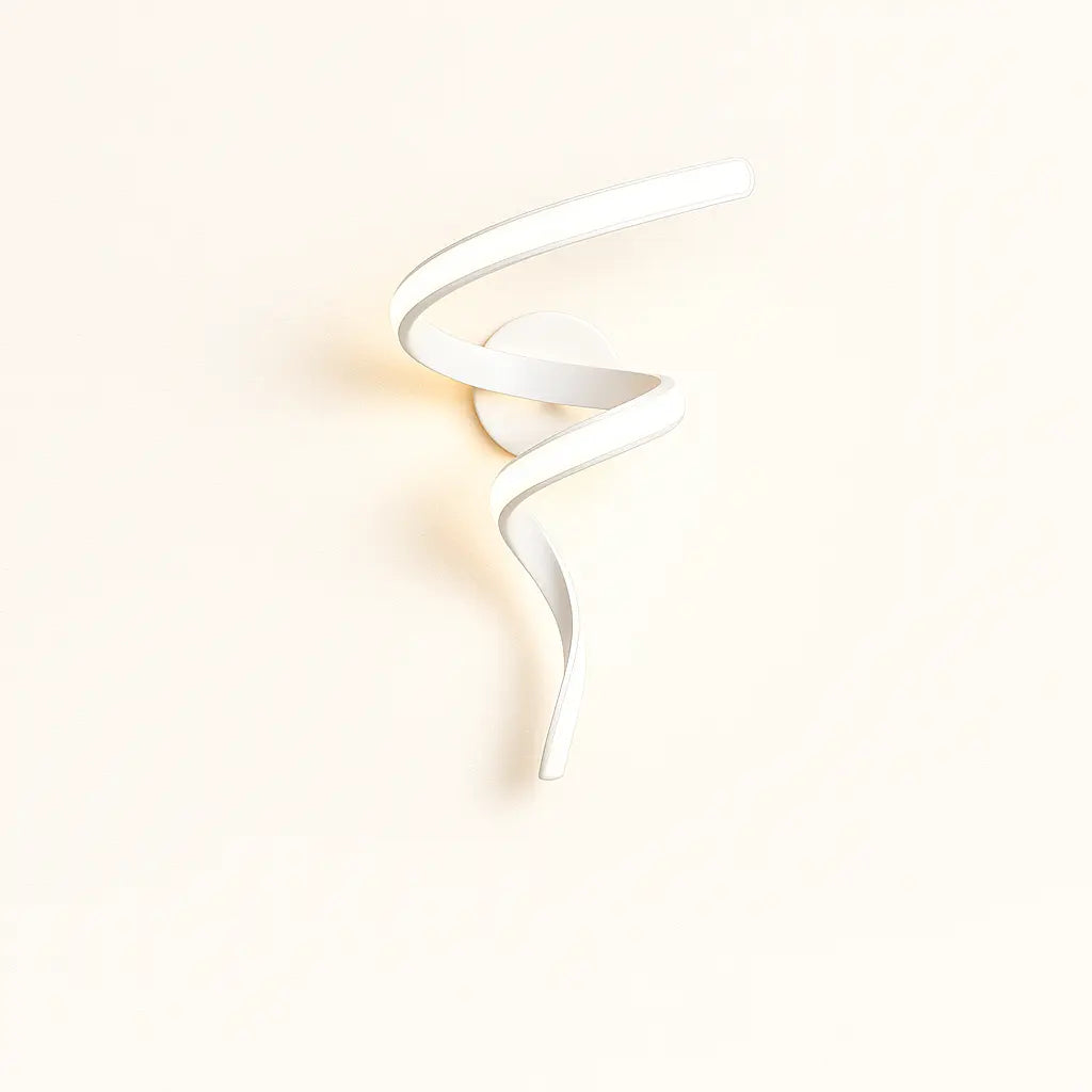 Applique murale LED design spirale – Moderne pour salon, chambre ou couloir