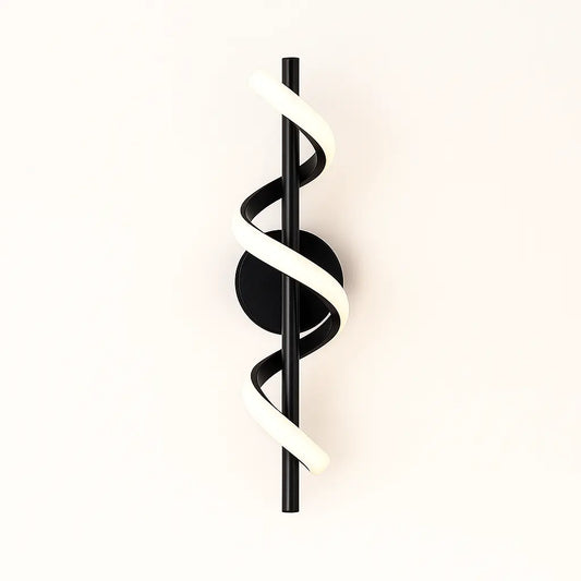Applique murale LED design spirale – Éclairage décoratif moderne pour salon, chambre ou couloir