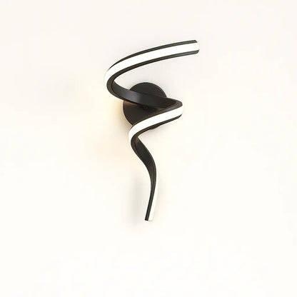 Applique murale LED design spirale – Moderne pour salon, chambre ou couloir