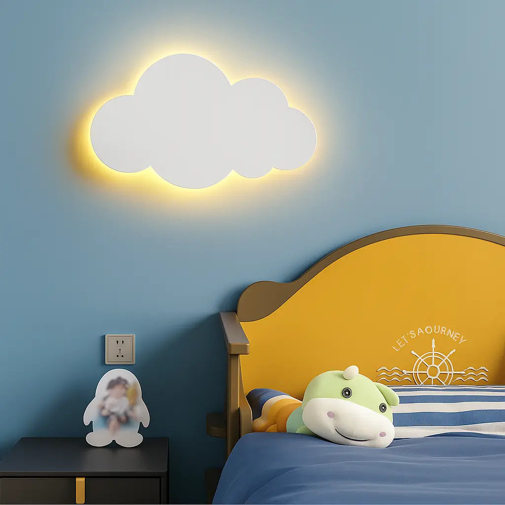 Applique murale nuage LED – Veilleuse décorative chambre enfant