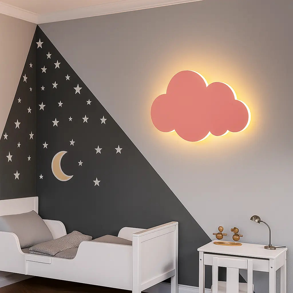 Applique murale nuage LED – Veilleuse décorative chambre enfant