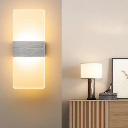 Applique murale design en métal brossé – Lumière douce, pour déco murale élégante