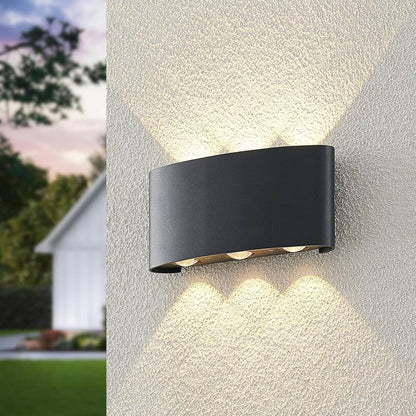 Applique murale extérieure LED étanche – Éclairage haut et bas moderne