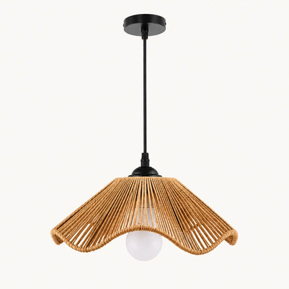 Suspension Bohème en Corde Tressée – Luminaire Naturel E27
