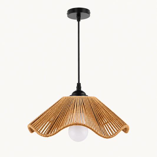 Suspension Bohème en Corde Tressée – Luminaire Naturel E27