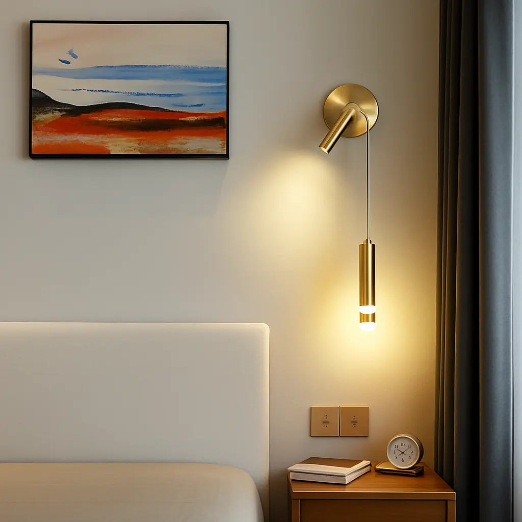 Applique murale moderne pour intérieur – Luminaire mural rotatif élégant