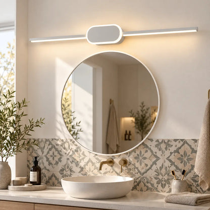 Applique Murale LED pour Miroir de Salle de Bain – Blanche ou Noire