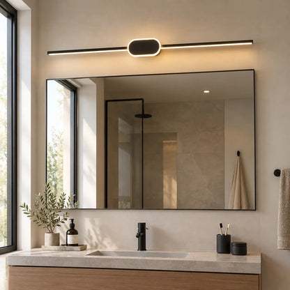 Applique Murale LED pour Miroir de Salle de Bain – Blanche ou Noire