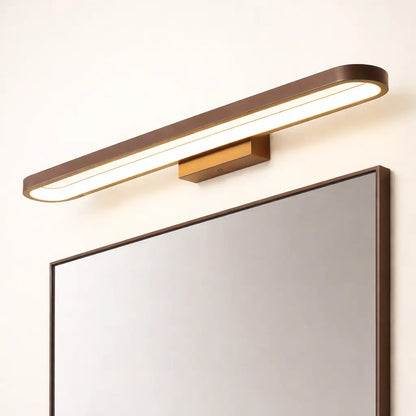 Applique Murale Salle de Bain Marron – Éclairage LED Design Fin Moderne