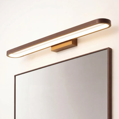 Applique Murale Salle de Bain Marron – Éclairage LED Design Fin Moderne