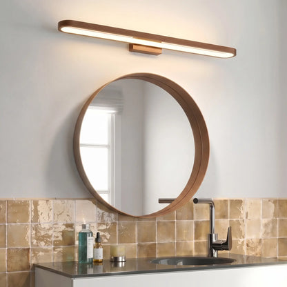 Applique Murale Salle de Bain Marron – Éclairage LED Design Fin Moderne