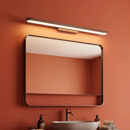 Applique Murale Salle de Bain Marron – Éclairage LED Design Fin Moderne
