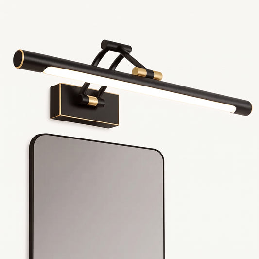 Applique Murale Salle de Bain Noire, Design Élégant, IP44 Étanche