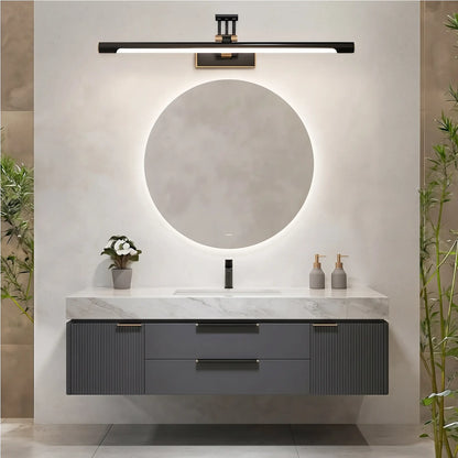 Applique Murale Salle de Bain Noire, Design Élégant, IP44 Étanche