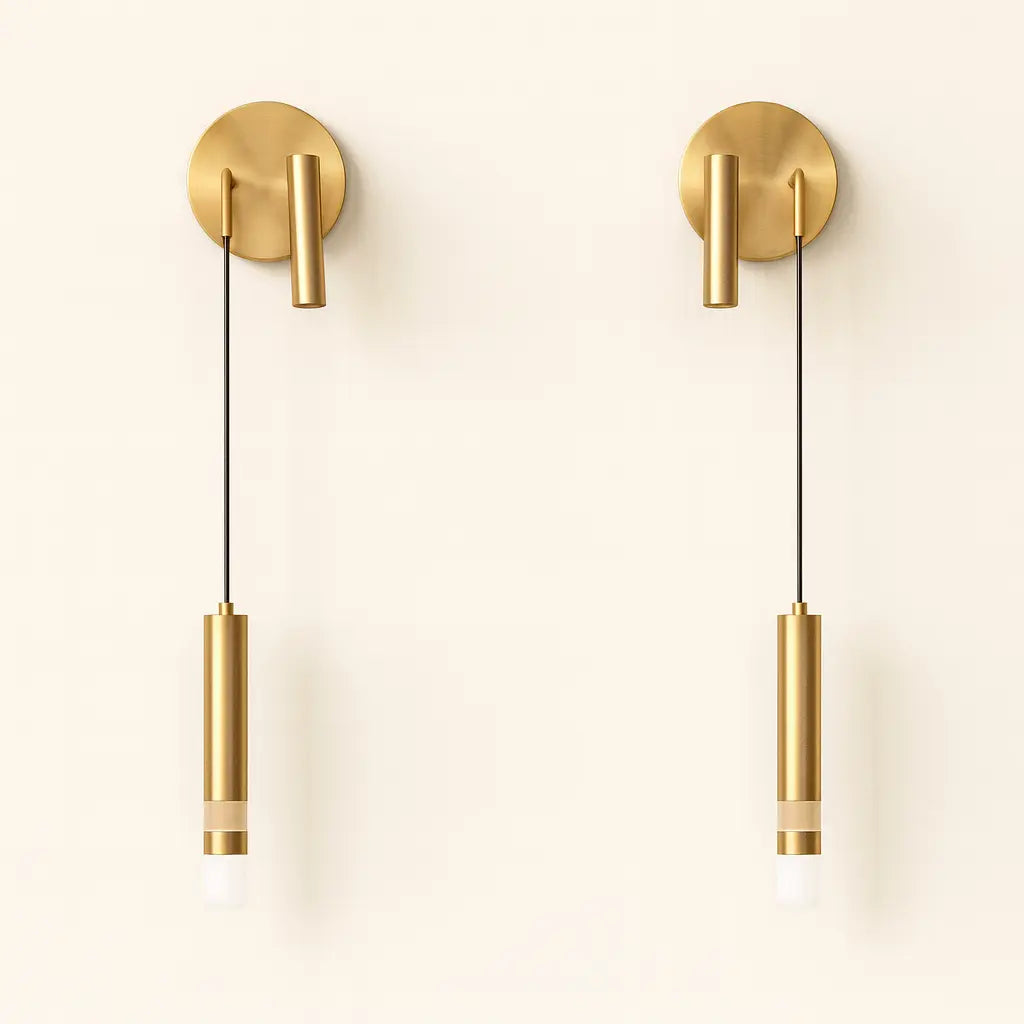 Applique Murale Design LED avec Liseuse – Lampe de Chevet Murale Moderne Noire & Dorée