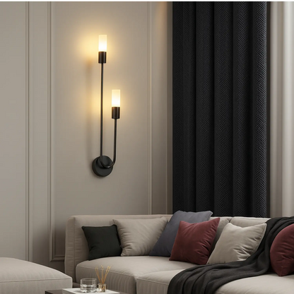 Applique Murale Noire ou Dorée – Design Élégant Scandinave pour Intérieur Contemporain