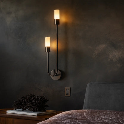 Applique Murale Noire ou Dorée – Design Élégant Scandinave pour Intérieur Contemporain