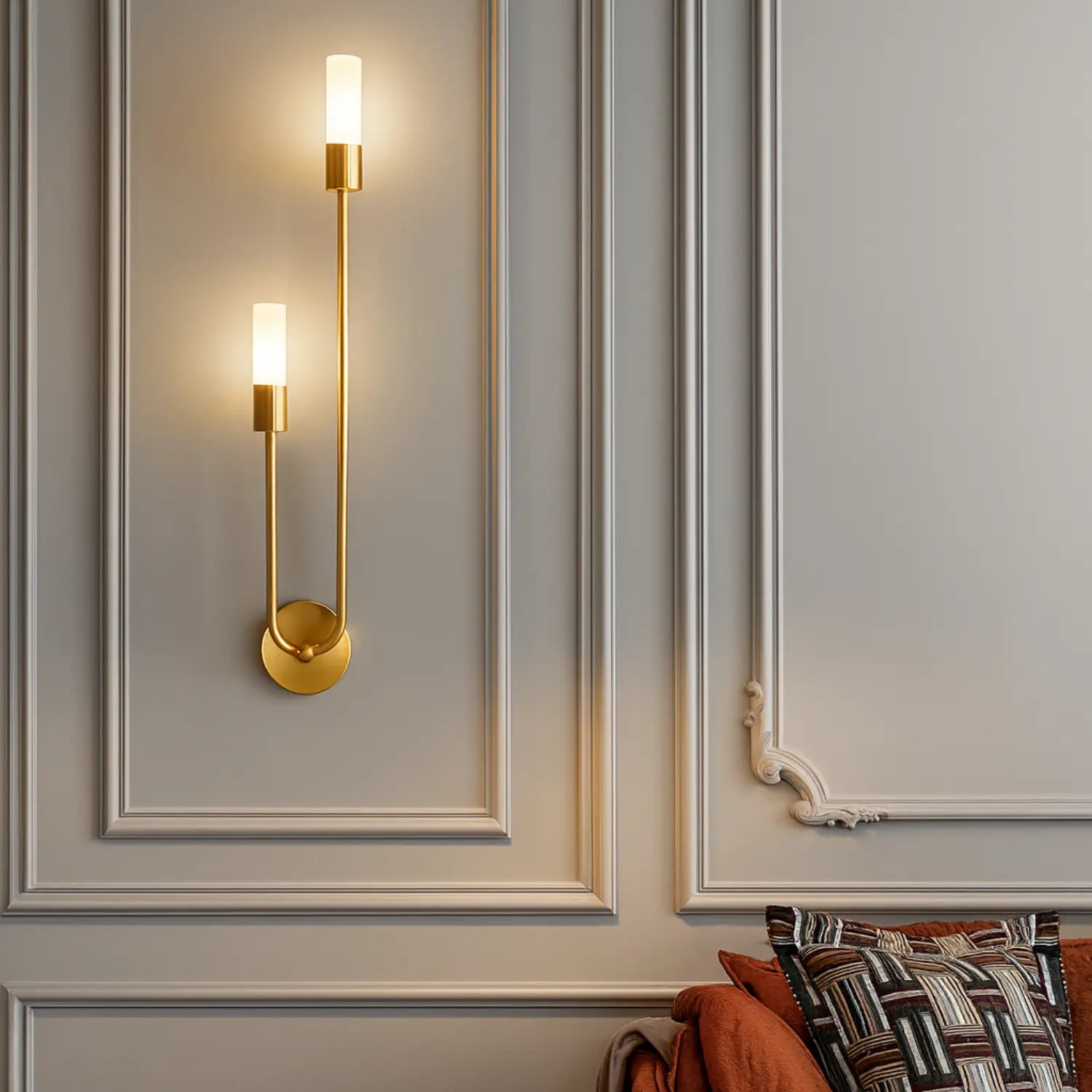 Applique Murale Noire ou Dorée – Design Élégant Scandinave pour Intérieur Contemporain