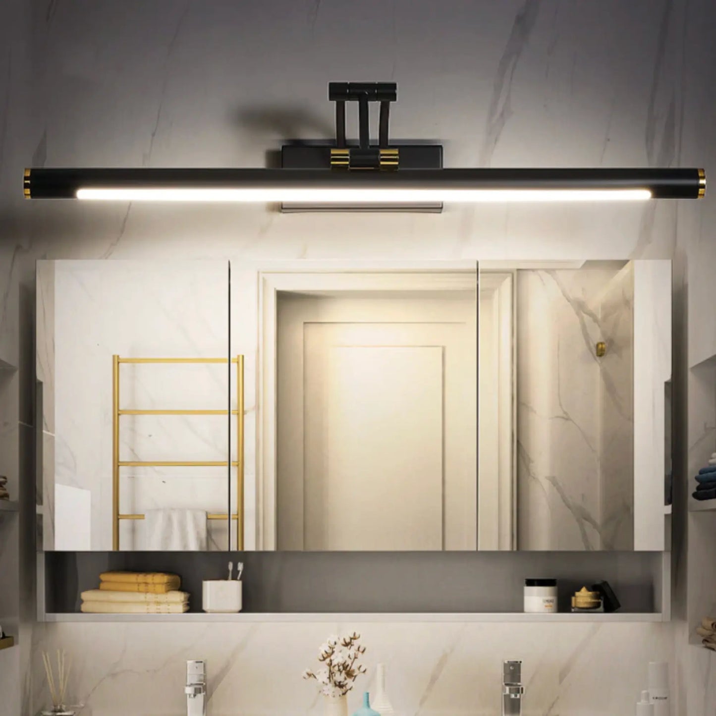 Applique Murale Salle de Bain LED – Design Moderne pour Miroir, IP44 Étanche