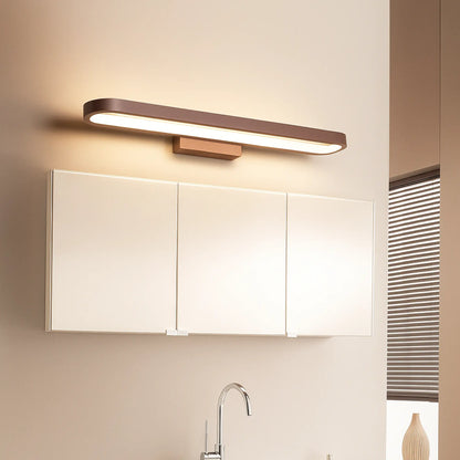 Applique Murale Salle de Bain Marron – Éclairage LED Design Fin Moderne
