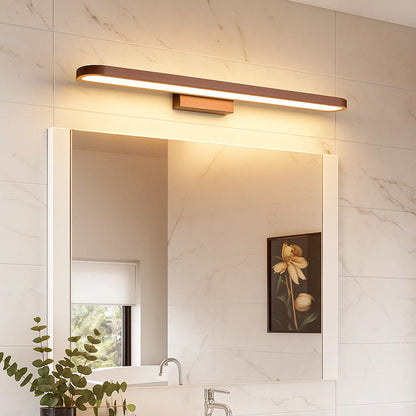 Applique Murale Salle de Bain Marron – Éclairage LED Design Fin Moderne