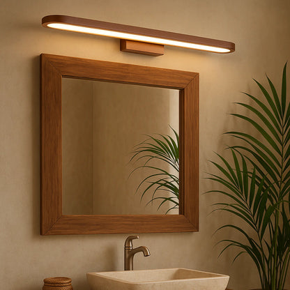 Applique Murale Salle de Bain Marron – Éclairage LED Design Fin Moderne