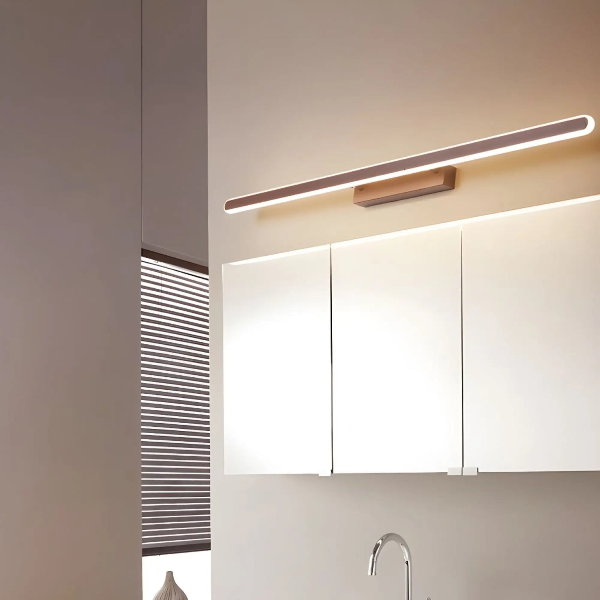Applique Murale Salle de Bain Marron – Éclairage LED Design Moderne