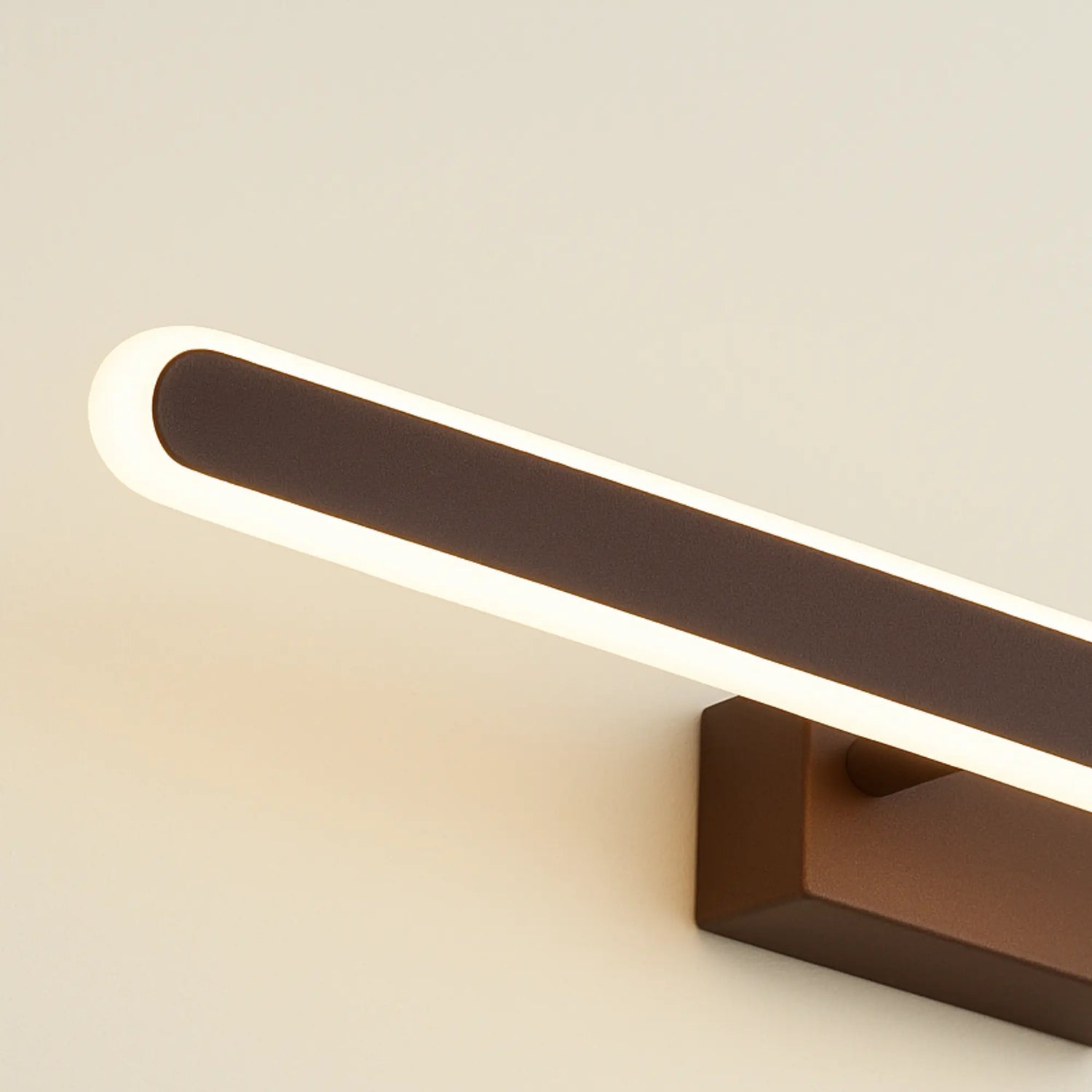 Applique Murale Salle de Bain Marron – Éclairage LED Design Moderne